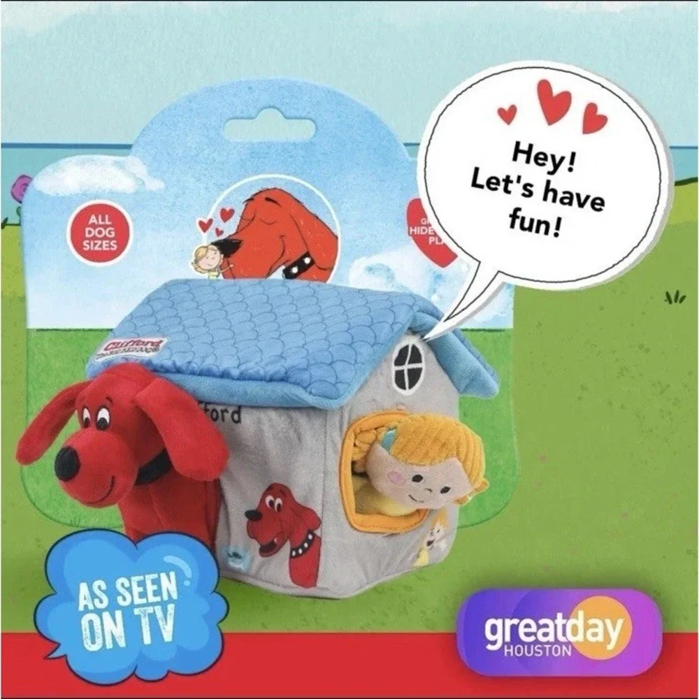Clifford® Cozy House Puzzle Toys for Dogs | Hide and Seek Mentally Stimulatin...